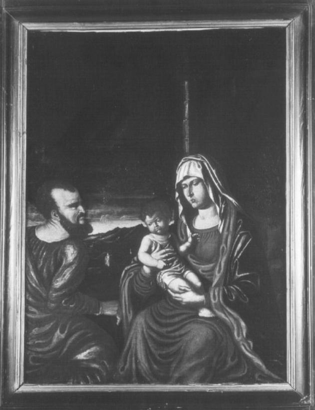 Sacra famiglia (dipinto) di Cima Giovanni Battista Detto Cima Da Conegliano - ambito veneto (sec. XVI)