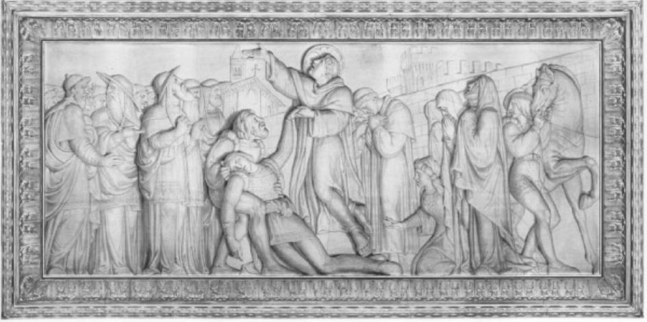 San Rocco cura un appestato (dipinto) di Demin Giovanni - ambito veneto (sec. XIX)