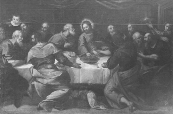 Ultima cena (dipinto) di Negretti Jacopo detto Palma il Giovane (maniera) (sec. XVI)