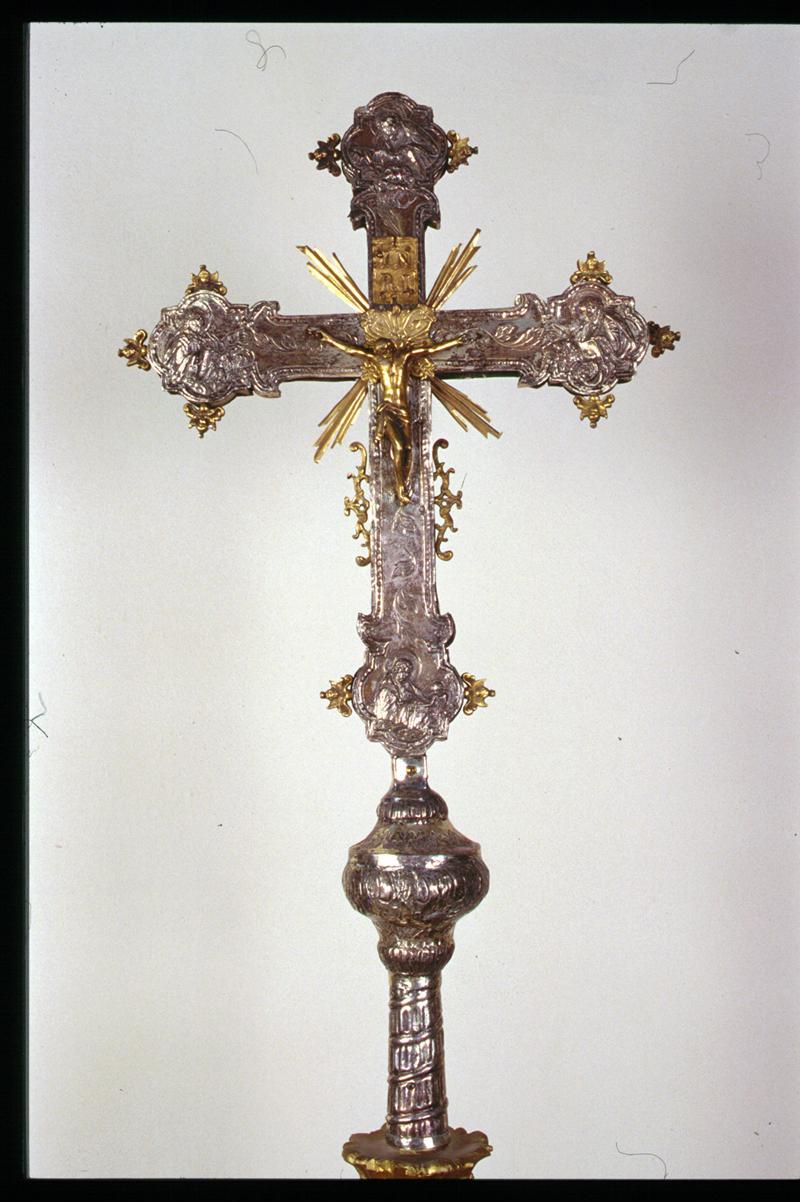 croce processionale - manifattura veneta (prima metà sec. XIX)