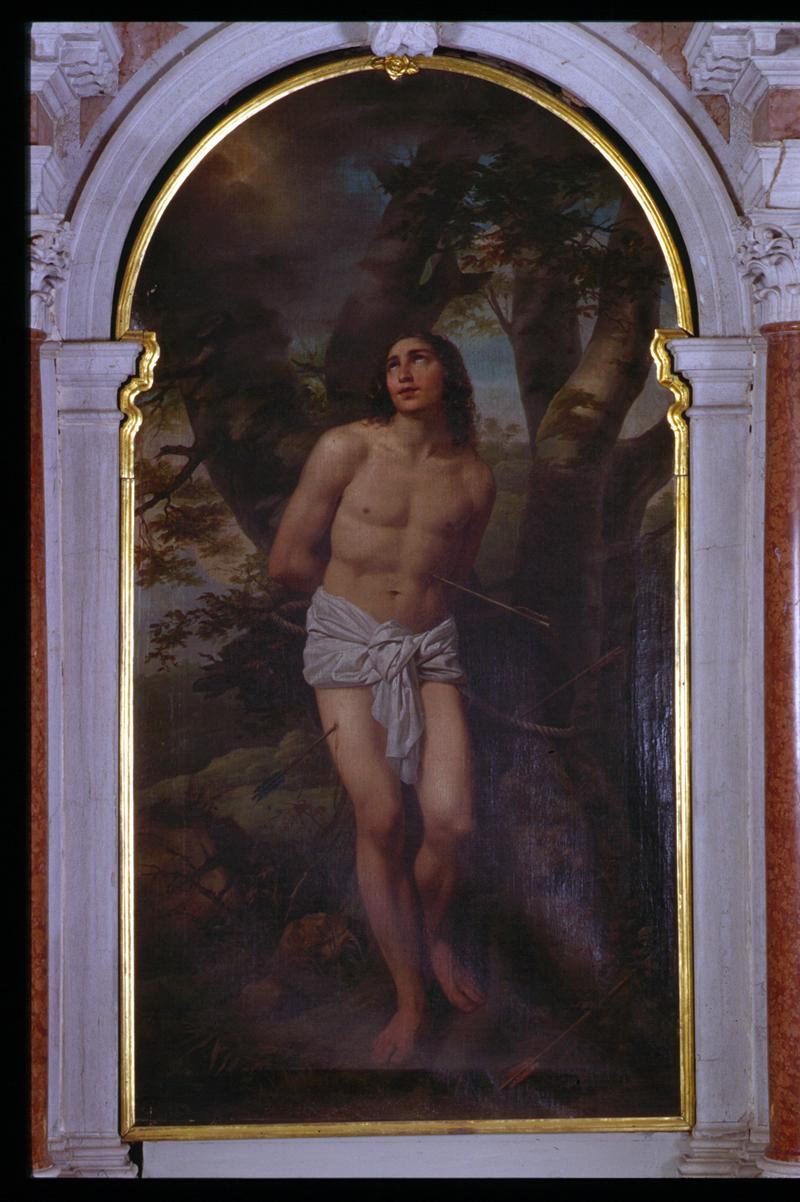 San Sebastiano (dipinto) di Dusi Cosroe - ambito veneto (sec. XIX)