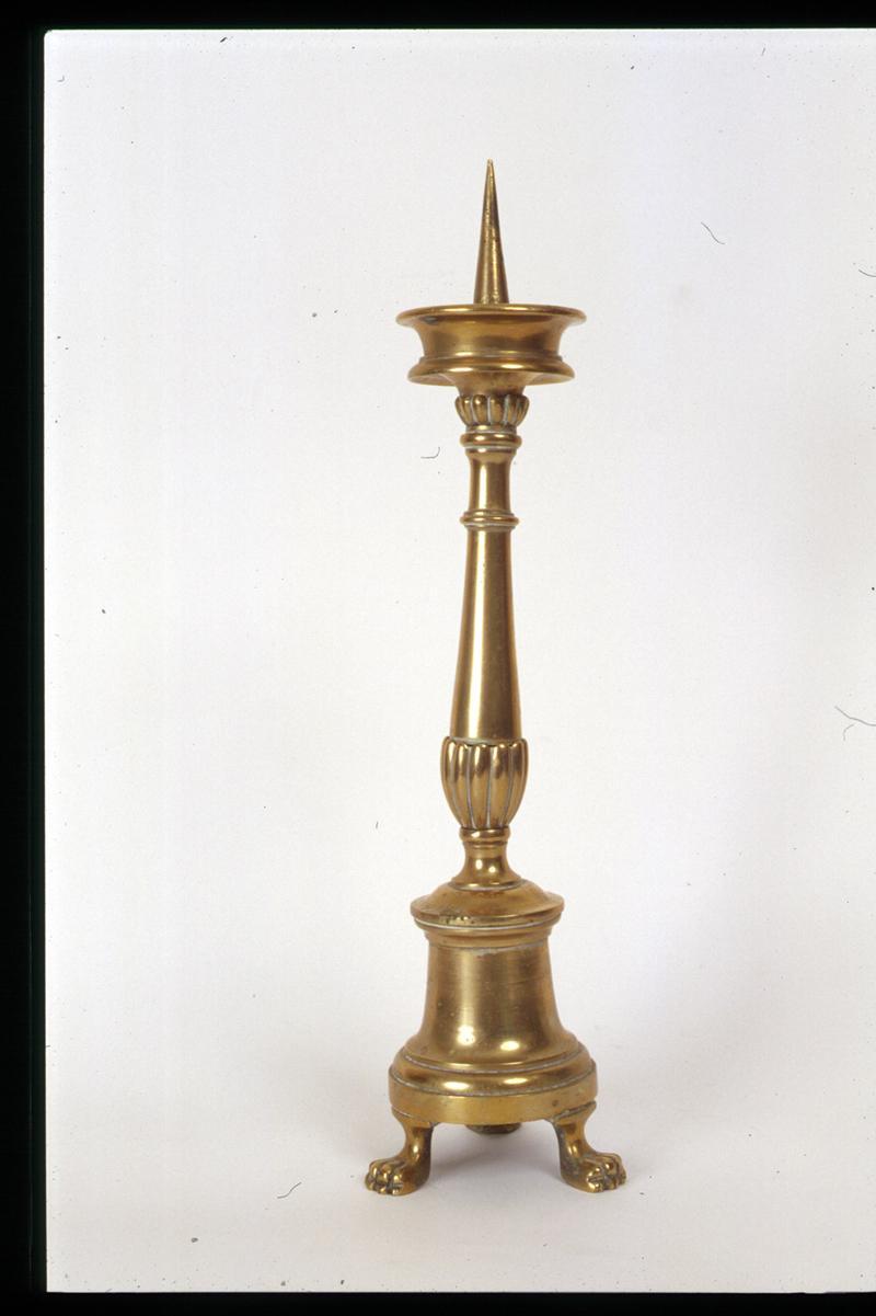 candeliere d'altare, serie - manifattura veneta (ultimo quarto sec. XIX)