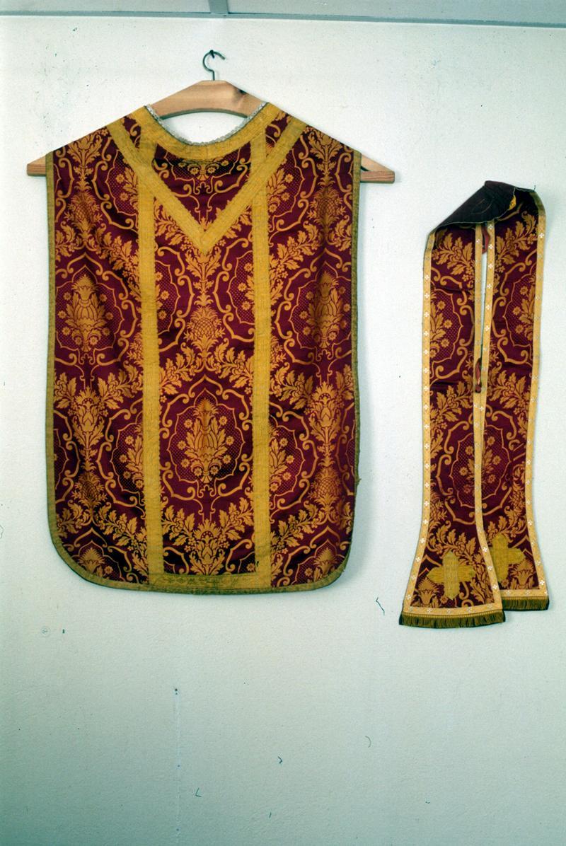 velo omerale, elemento d'insieme - manifattura veneta (fine sec. XIX)