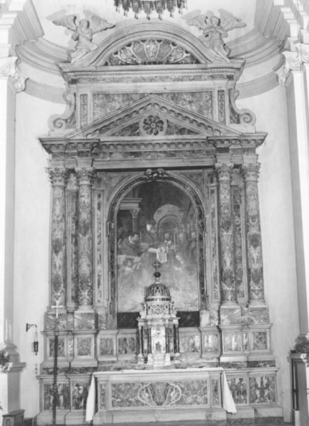 motivi a volute (altare maggiore) di Ottosan Giuseppe Detto Formenti - ambito veneziano (sec. XVIII)