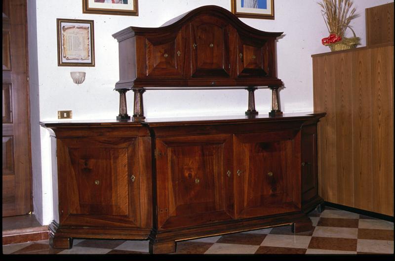 credenza con alzata - bottega veneta (sec. XIX)