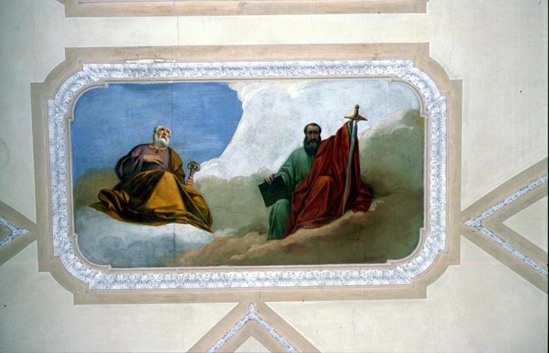 San Pietro e San Paolo (dipinto) di De Santi (attribuito) - ambito veneto (seconda metà sec. XIX)