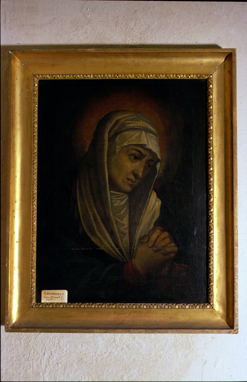 Madonna addolorata (dipinto) - bottega veneta (sec. XVII)
