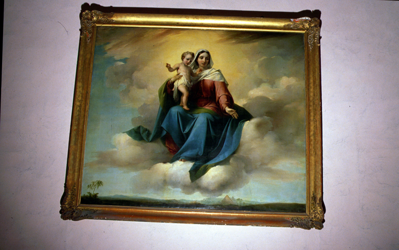 Madonna con Bambino (dipinto) di Grigoletti Michelangelo - ambito veneto (sec. XIX)