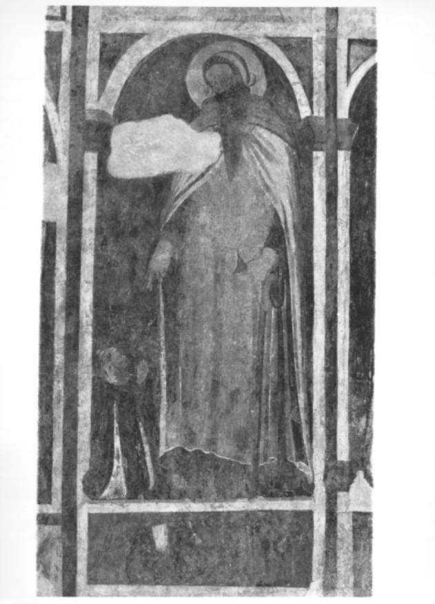 Sant'Antonio Abate e devota (dipinto) - ambito veneto (sec. XIV)