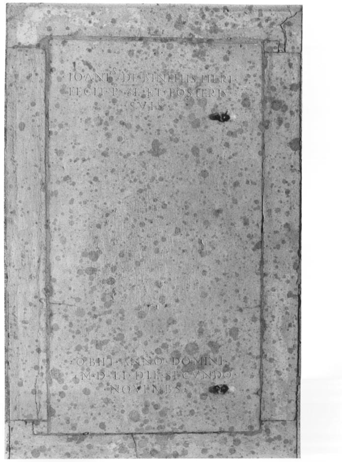 lapide tombale - ambito trevigiano (sec. XVI)