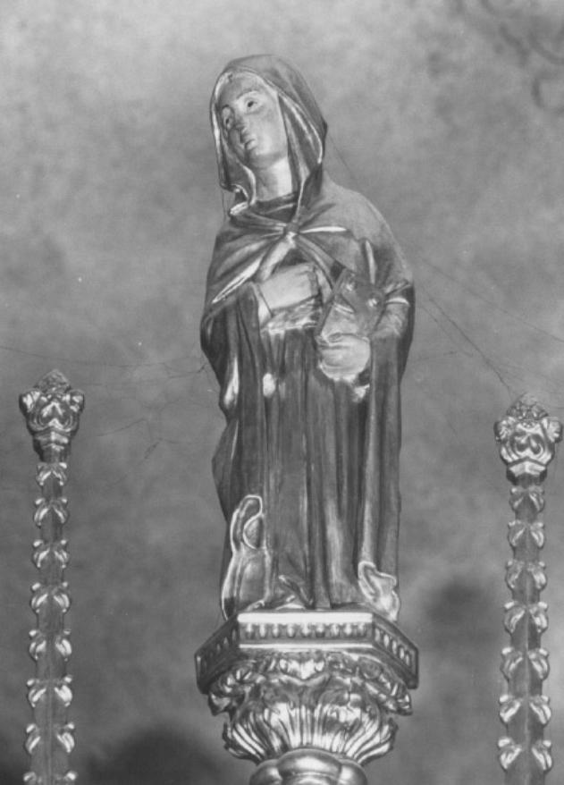 Madonna Annunciata (scultura) di Dall'Acqua Luigi, Michieli Pietro (sec. XX)