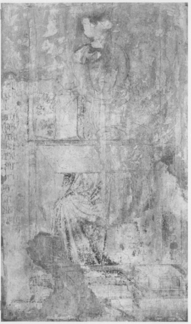 San Tommaso d'Aquino (dipinto, frammento) di Tommaso Da Modena (sec. XIV)