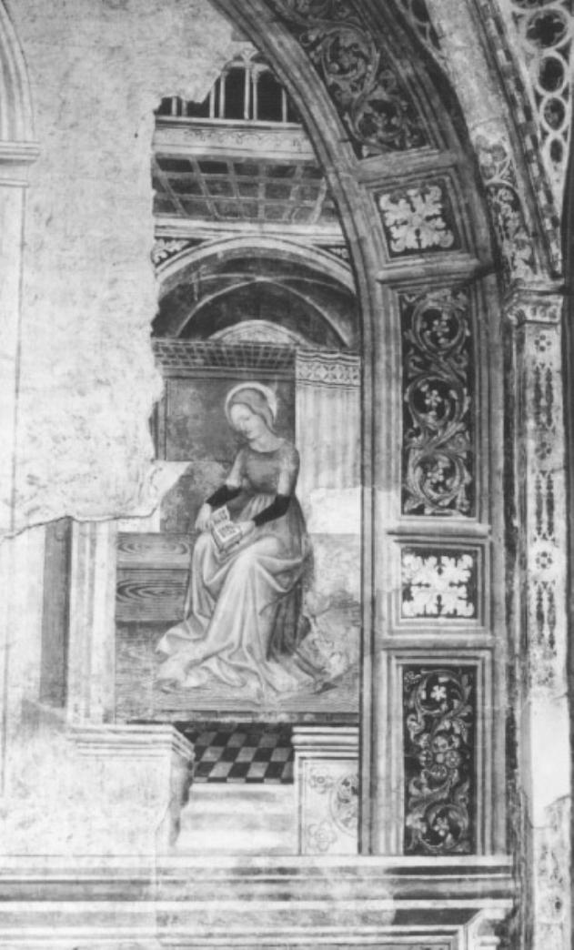 Madonna annunciata (dipinto) di Nicolò Di Pietro (cerchia) - ambito veneziano (sec. XV)