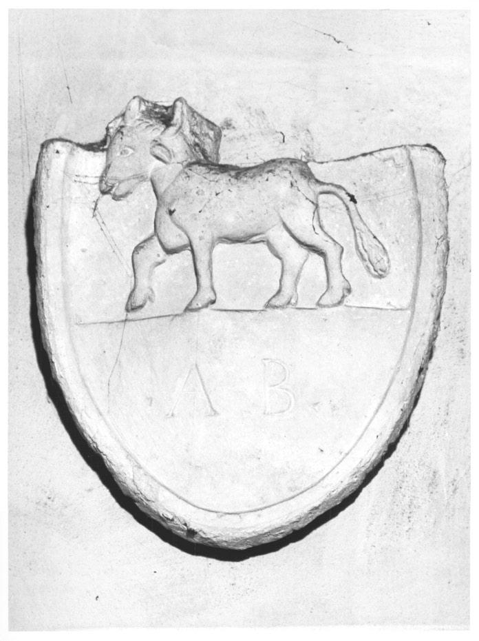 stemma gentilizio (rilievo, frammento) - ambito veneto (sec. XVII)