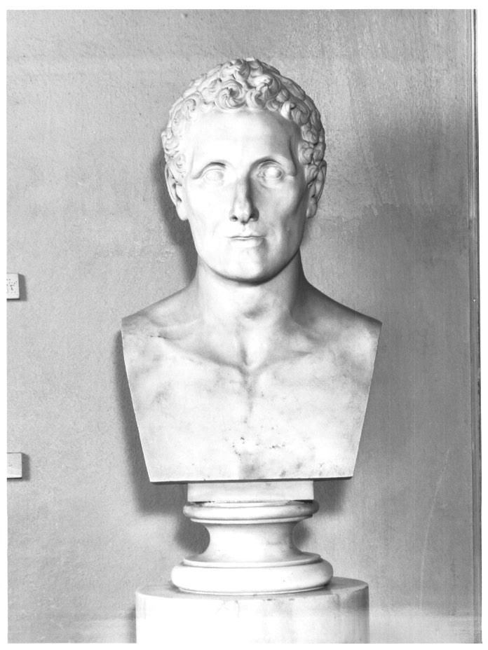 busto ritratto di Antonio Canova (scultura) di Zandomeneghi Luigi Antonio (sec. XIX)