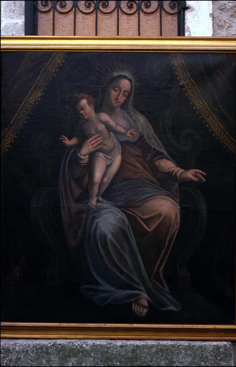 Madonna con Bambino (dipinto) di Arnosti Silvestro (attribuito) (fine/inizio secc. XVI/ XVII)