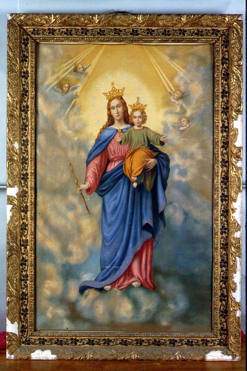 Madonna con Bambino (dipinto) - manifattura veneta (sec. XIX)
