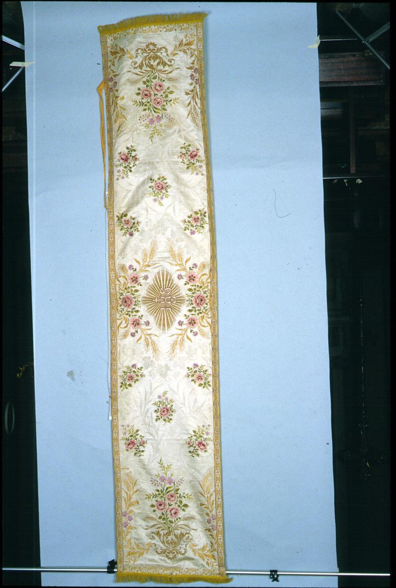 velo omerale, elemento d'insieme - manifattura veneta (fine/inizio secc. XIX/ XX)