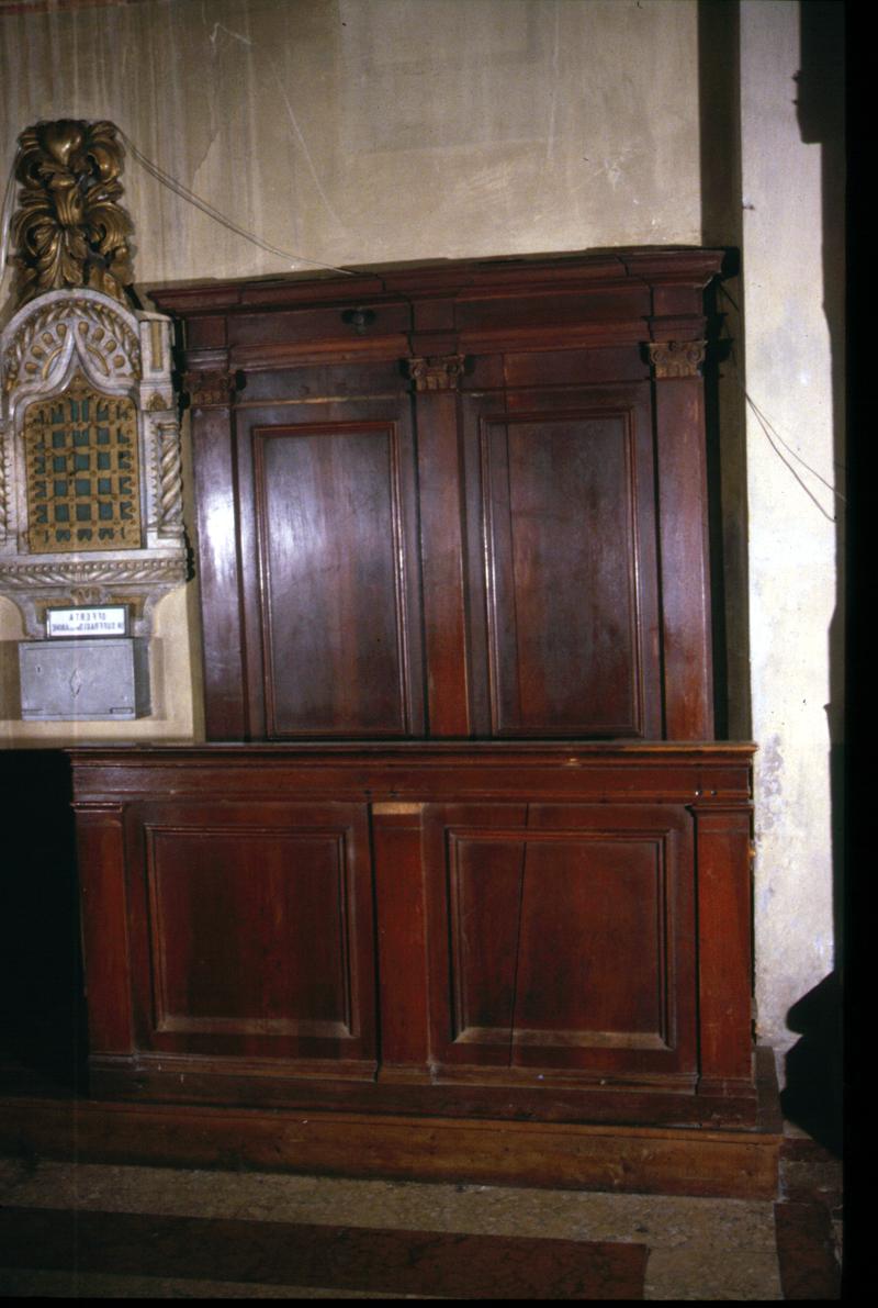 banco da chiesa, serie - manifattura veneta (sec. XIX)
