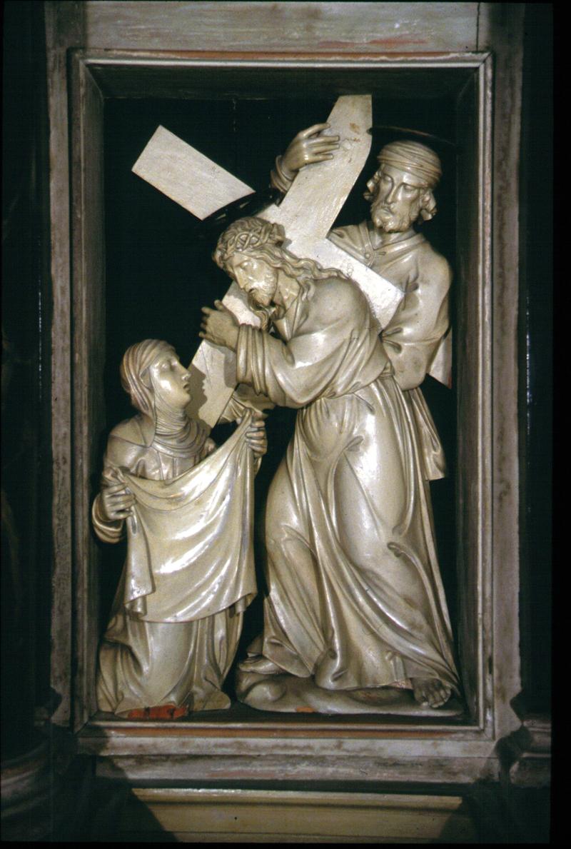 Cristo portacroce (scultura, elemento d'insieme) di Ghirlanduzzi Giambattista (attribuito) - ambito veneto (sec. XVII)