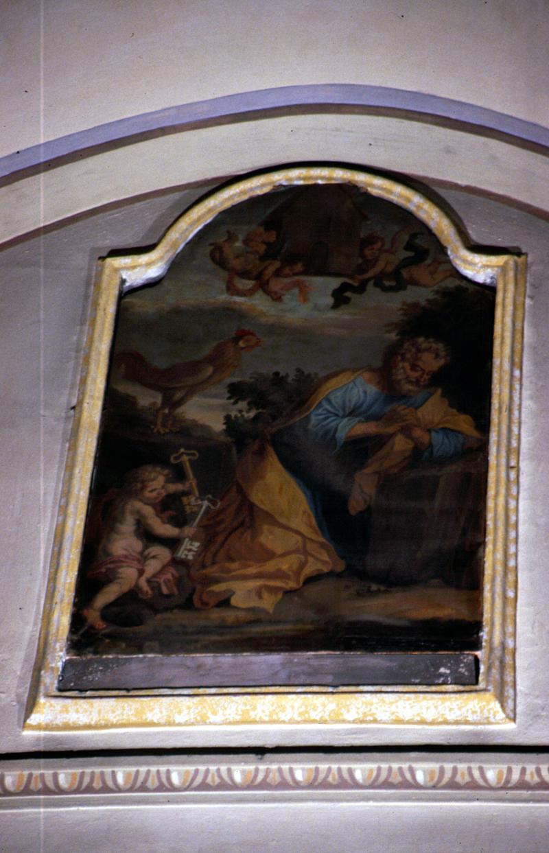 San Pietro (dipinto, elemento d'insieme) di Monforti Cristoforo (attribuito) - ambito veneto (sec. XVII)