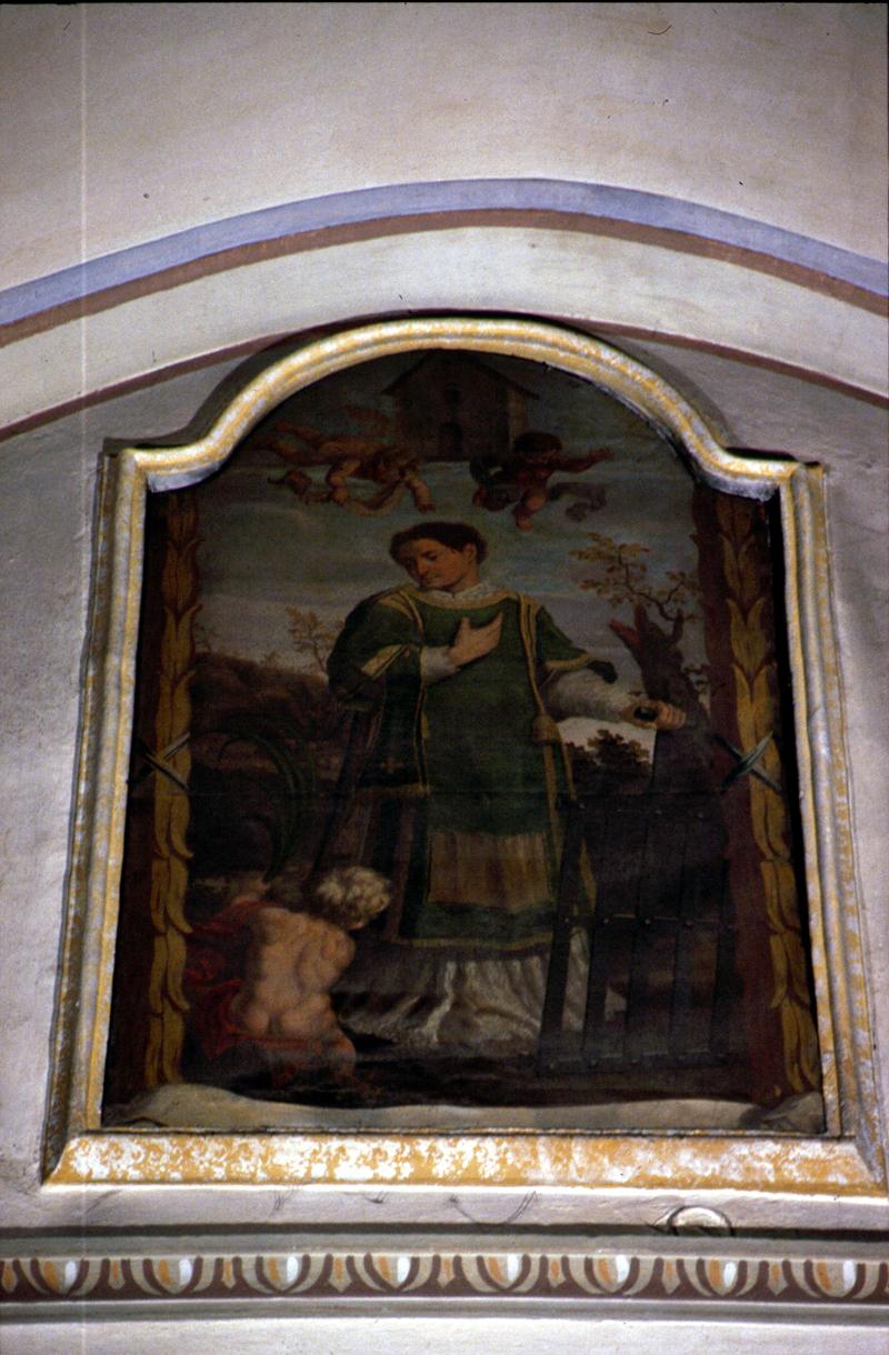 San Lorenzo (dipinto, elemento d'insieme) di Manforti Cristoforo (attribuito) - ambito veneto (sec. XVII)