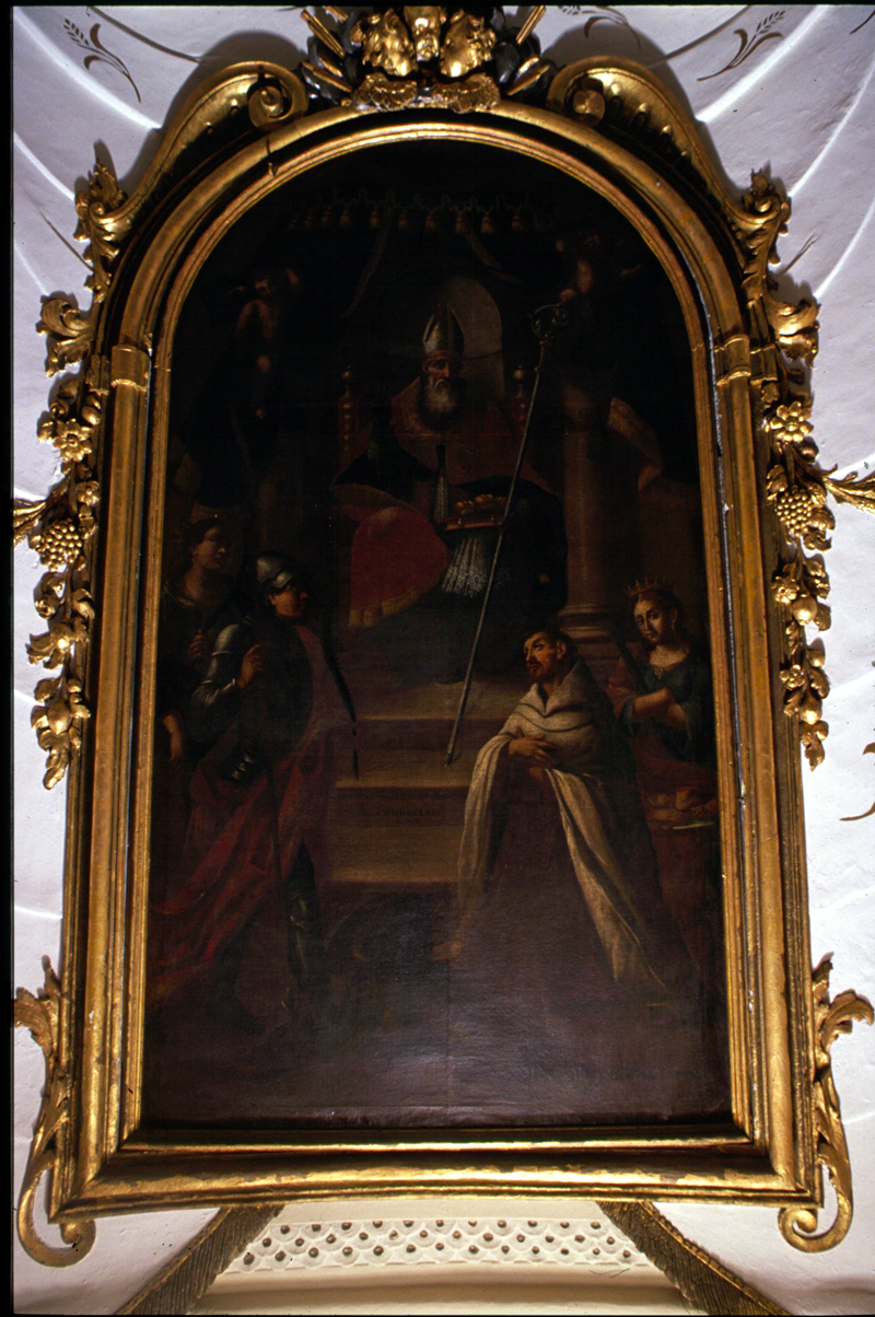 San Nicolò e quattro Santi (dipinto) di Argentin Francesco - ambito veneto (sec. XVIII)