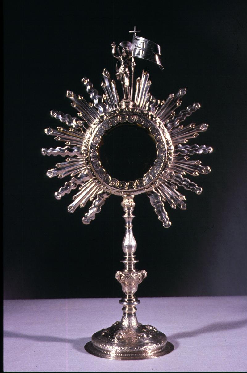 ostensorio - a raggiera - manifattura veneta (sec. XVIII)