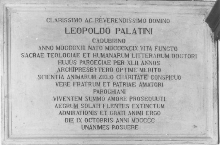 lapide - ambito trevigiano (sec. XX)
