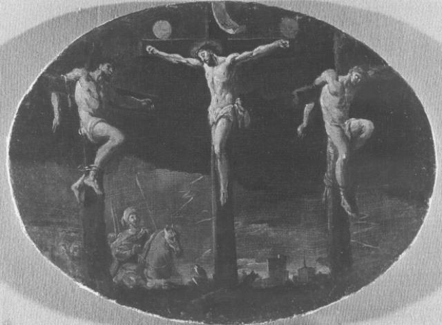 La crocifissione (dipinto) di Diziani Gaspare (attribuito) (sec. XVIII)