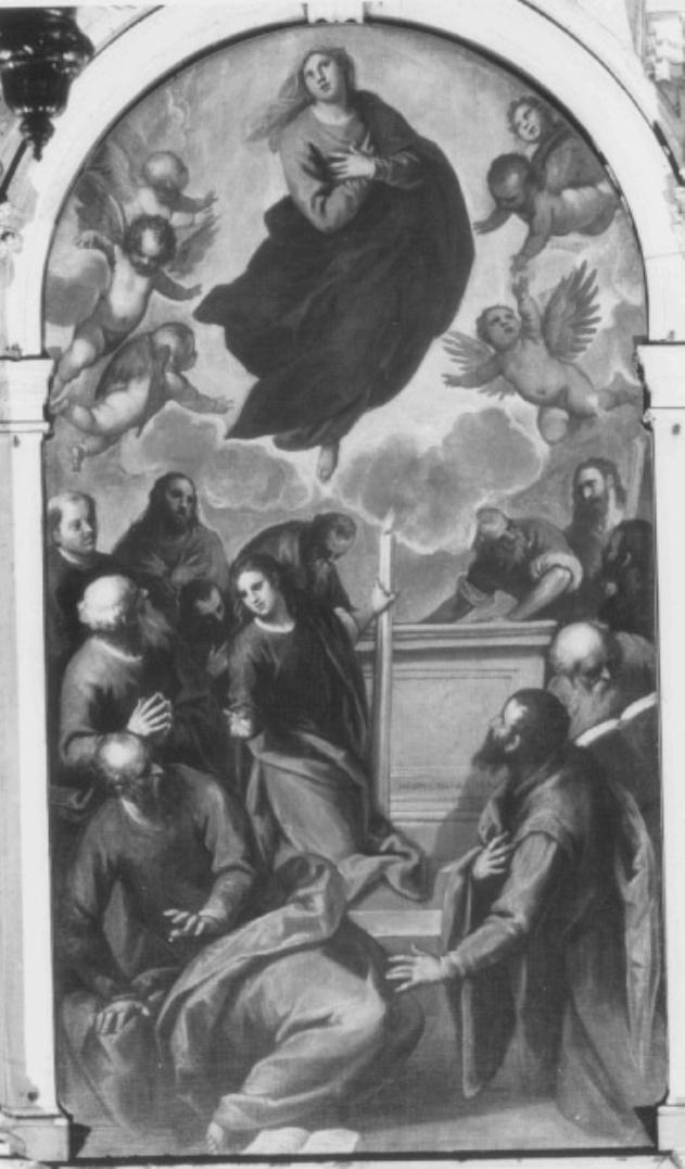 assunzione della Madonna (dipinto) di Negretti Jacopo detto Palma il Giovane (sec. XVI)