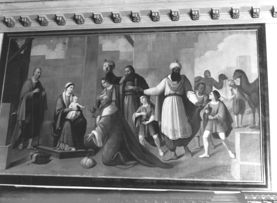 adorazione dei Re Magi (dipinto) - ambito veneto (seconda metà sec. XIX)