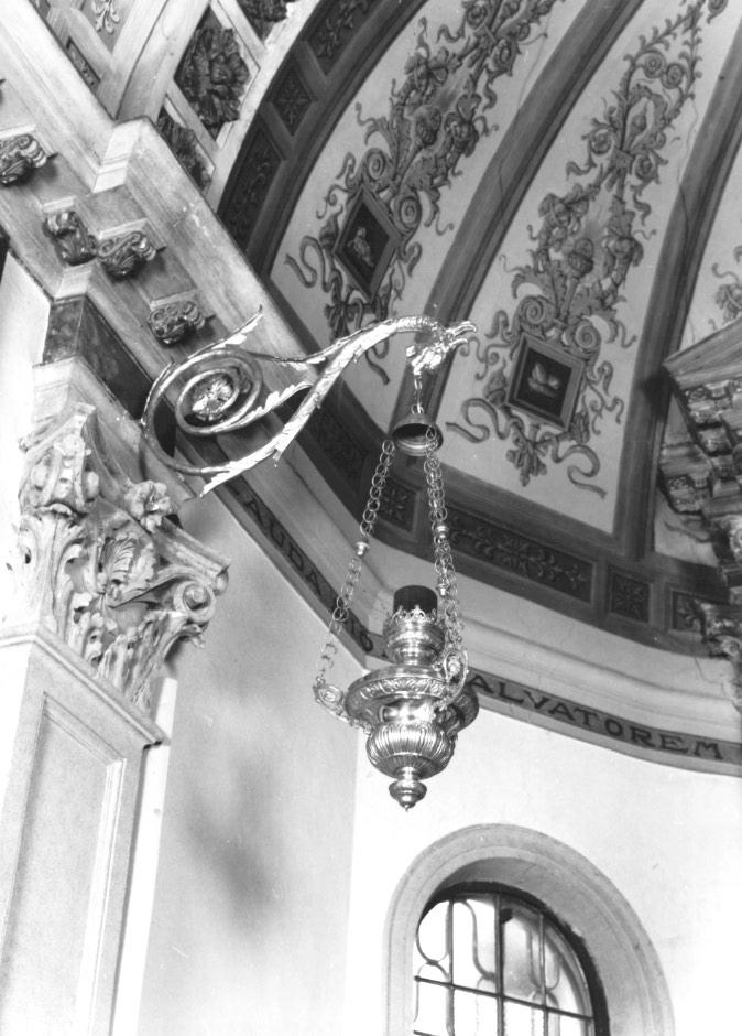 lampada pensile - ambito veneto (fine/inizio secc. XIX/ XX)