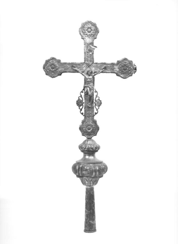 croce processionale - ambito veneto (seconda metà sec. XIX)