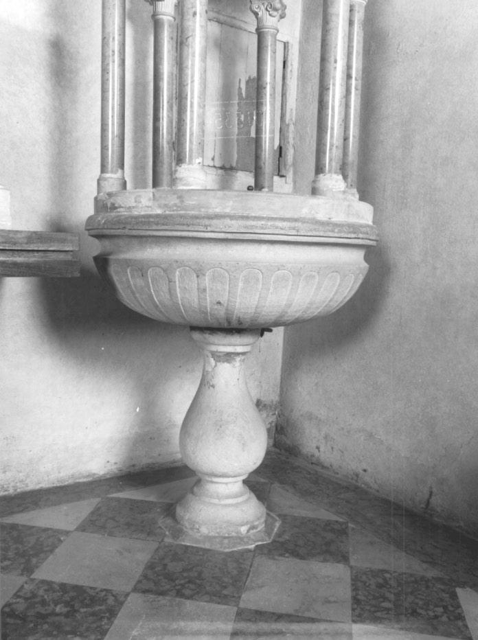 fonte battesimale - ambito veneto (sec. XVIII)