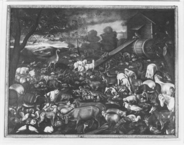 entrata degli animali nell'arca di Noè (dipinto) di Dal Ponte Jacopo detto Jacopo Bassano (maniera) - ambito veneto (sec. XVII)