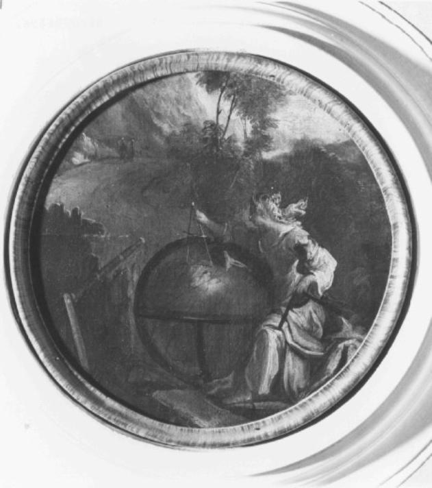 figura allegorica femminile: l'Astronomia (dipinto) di Corona Leonardo (maniera) - ambito veneto (sec. XVII)