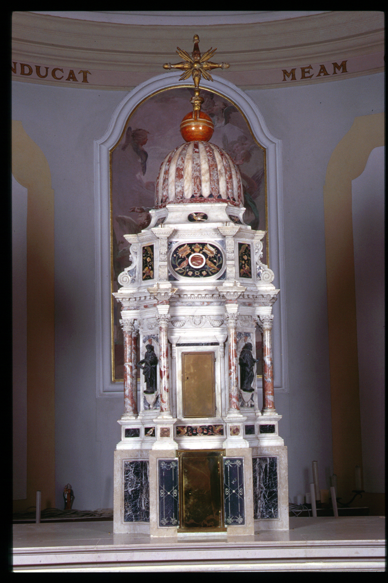 tabernacolo, elemento d'insieme - manifattura veneta (sec. XVIII)