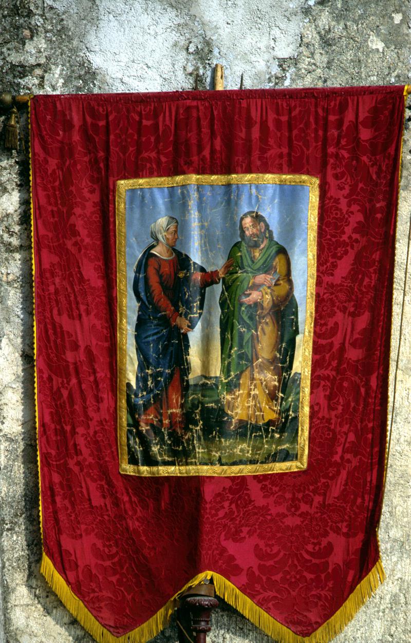 morte di San Giuseppe (stendardo processionale) - bottega veneta (sec. XIX)