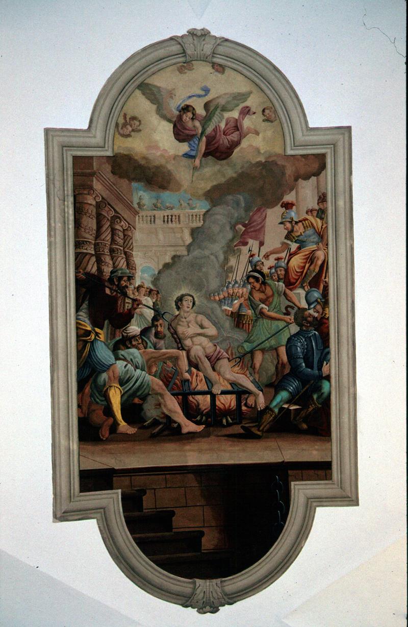 martirio di San Lorenzo (dipinto) di Paganini C. A (attribuito) - ambito veneto (sec. XIX)