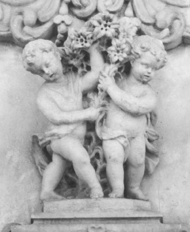 angioletti con gigli (gruppo scultoreo) - ambito veneto (sec. XVIII)