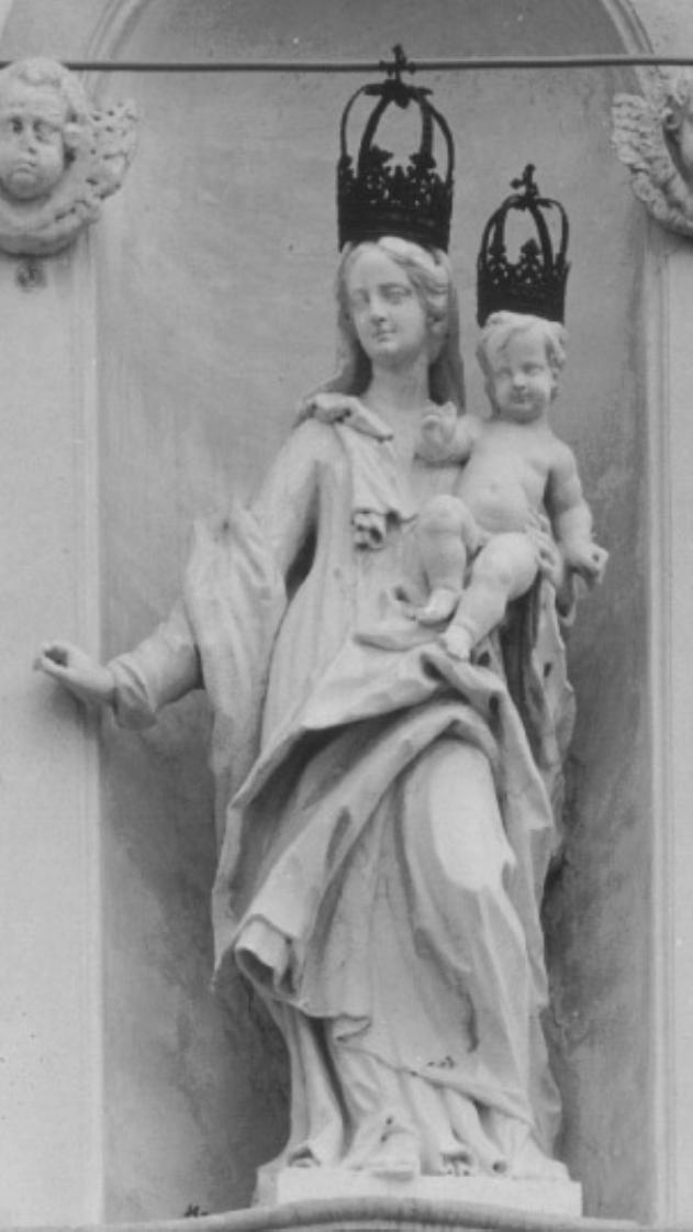 Madonna con Bambino (statua) di Bonazza Antonio (cerchia) - ambito veneto (prima metà sec. XVIII)