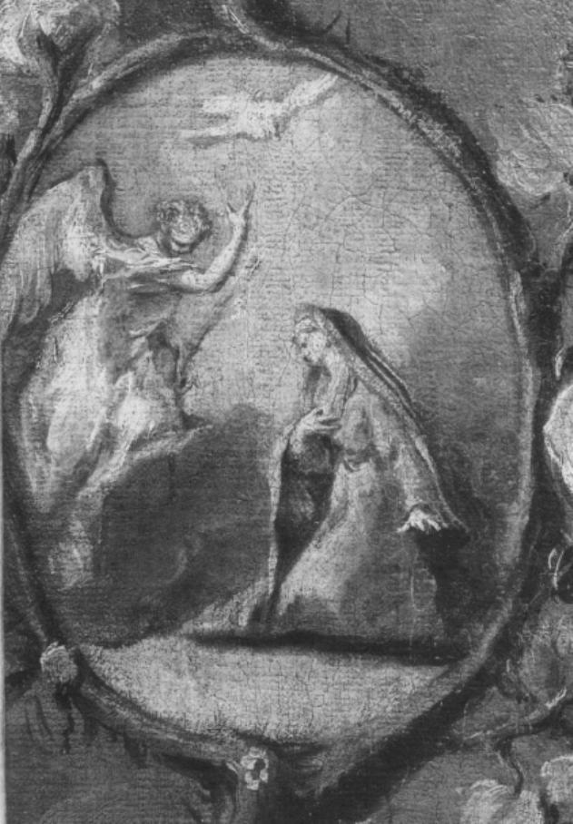 Annunciazione (dipinto) di Grassi Nicola (attribuito) (sec. XVIII)