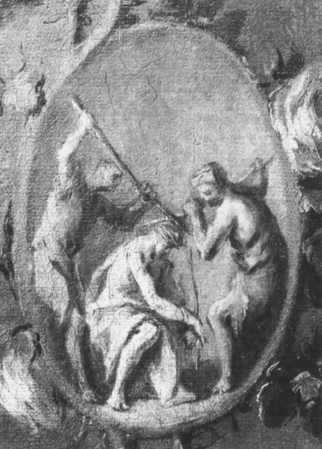 Cristo coronato di spine (dipinto) di Grassi Nicola (attribuito) (sec. XVIII)