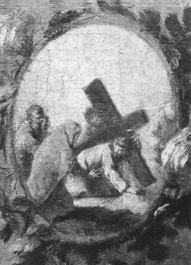 Cristo Portacroce (dipinto) di Grassi Nicola (attribuito) (sec. XVIII)