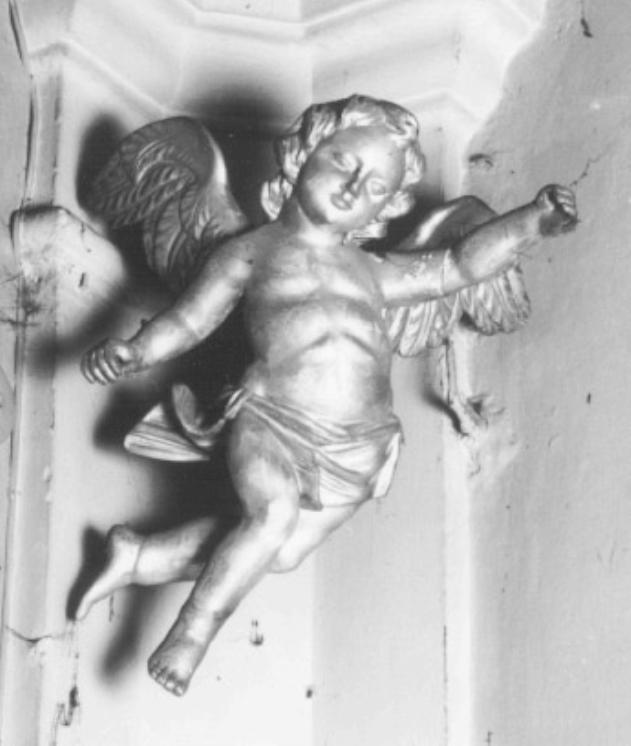 angelo porta drappo (statua) - ambito veneto (fine/inizio secc. XVIII/ XIX)