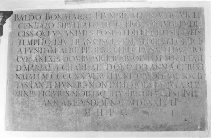lapide - ambito veneto (sec. XVI)