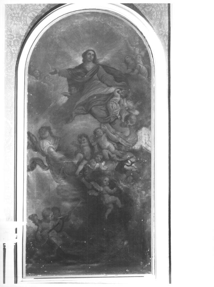 assunzione della Madonna (dipinto) di Campagnola Domenico (attribuito), Negretti Jacopo detto Palma il Giovane (attribuito) (sec. XVIII)