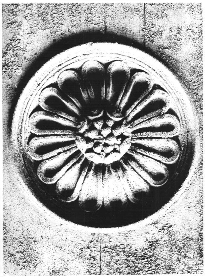 Rosone (decorazione a intaglio) - ambito veneto (secc. XVII/ XVIII)