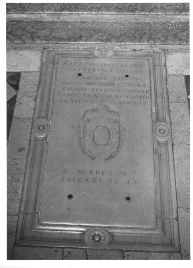 lastra tombale - ambito veneto (sec. XVII)